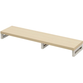 机上ラック eシリーズ 薄い木目×ホワイト角脚 サンワサプライ