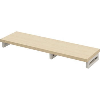 机上ラック eシリーズ 薄い木目×ホワイト角脚 サンワサプライ