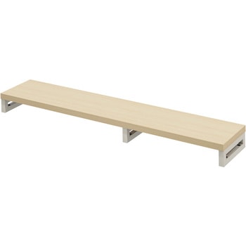 机上ラック eシリーズ 薄い木目×ホワイト角脚 サンワサプライ