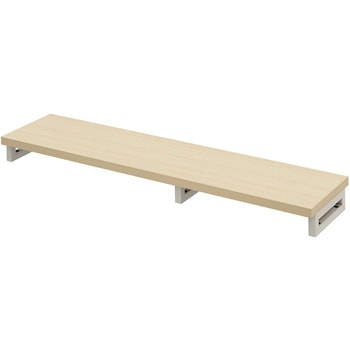 机上ラック eシリーズ 薄い木目×ホワイト角脚 サンワサプライ