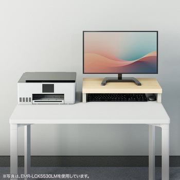 机上ラック eシリーズ ホワイト×ホワイト角脚 サンワサプライ