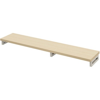 机上ラック eシリーズ 薄い木目×ホワイト角脚 サンワサプライ