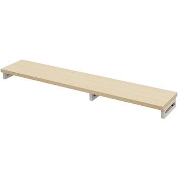 机上ラック eシリーズ 薄い木目×ホワイト角脚 サンワサプライ