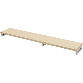 机上ラック eシリーズ 薄い木目×ホワイト角脚 サンワサプライ