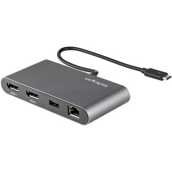 Thunderbolt 3 ミニドック/デュアルモニタ DP 4K 60Hz/1X USB-Aハブ(3.2/2.0)/ギガビットイーサネット(GbE)/28cmケーブル/サンダーボルト3 マルチポートアダプタ/Mac & Windows対応 StarTech.com