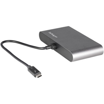 Thunderbolt 3 ミニドック/デュアルモニタ DP 4K 60Hz/1X USB-Aハブ(3.2/2.0)/ギガビットイーサネット(GbE)/28cmケーブル/サンダーボルト3 マルチポートアダプタ/Mac & Windows対応 StarTech.com