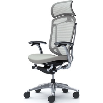 コンテッサセコンダ，固定肘，座クッション，大型ヘッド5本脚，ポリッシュ，ブラック，ランバー無ハンガー無 - オカムラ(岡村製作所)