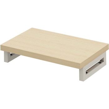 机上ラック eシリーズ 薄い木目×ホワイト角脚 サンワサプライ