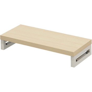 机上ラック eシリーズ 薄い木目×ホワイト角脚 サンワサプライ