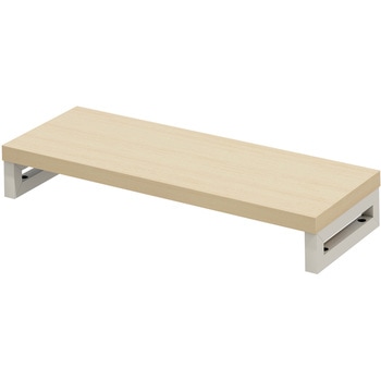 机上ラック eシリーズ 薄い木目×ホワイト角脚 サンワサプライ