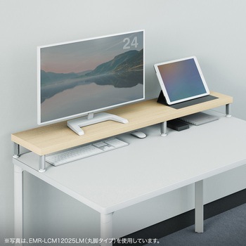 机上ラック eシリーズ ホワイト×ホワイト角脚 サンワサプライ