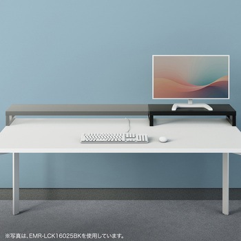 机上ラック eシリーズ ホワイト×ホワイト角脚 サンワサプライ