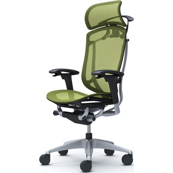 コンテッサセコンダ、可動肘、固定ヘッド、座メッシュ、ハンガー付、ランバー無、ブラックB、シルバー、脚シルバー、ウレタン オカムラ(岡村製作所)