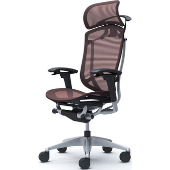 コンテッサセコンダ、可動肘、固定ヘッド、座メッシュ、ハンガー付、ランバー無、ブラックB、シルバー、脚シルバー、ウレタン オカムラ(岡村製作所)