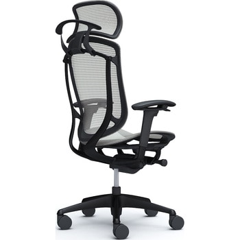 コンテッサセコンダ、可動肘、固定ヘッド、座メッシュ、ハンガー付、ランバー無、ブラックB、ブラック、脚ブラック、ウレタン オカムラ(岡村製作所)