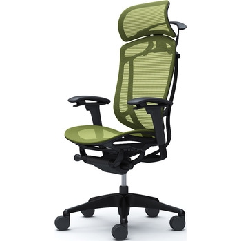 コンテッサセコンダ、可動肘、固定ヘッド、座メッシュ、ハンガー付、ランバー無、ブラックB、ブラック、脚ブラック、ウレタン オカムラ(岡村製作所)