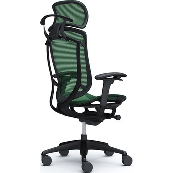 コンテッサセコンダ、可動肘、固定ヘッド、座メッシュ、ハンガー付、ランバー無、ブラックB、ブラック、脚ブラック、ウレタン オカムラ(岡村製作所)