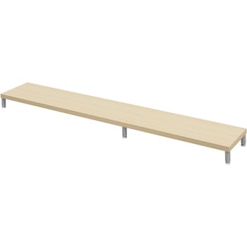 机上ラック eシリーズ 薄い木目×ホワイト丸脚 サンワサプライ