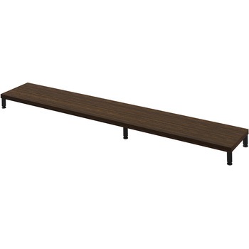 机上ラック eシリーズ 濃い木目×ブラック丸脚 サンワサプライ