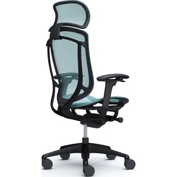 コンテッサセコンダ、可動肘、固定ヘッド、座メッシュ、ハンガー無、ランバー無、ブラックB、ブラック、脚ブラック、ウレタン オカムラ(岡村製作所)