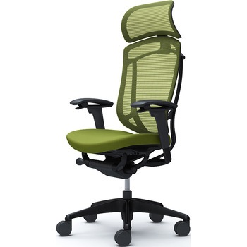 コンテッサセコンダ、可動肘、固定ヘッド、座クッション、ハンガー無、ランバー無、ブラックB、ブラック、脚ブラック、ウレタン オカムラ(岡村製作所)