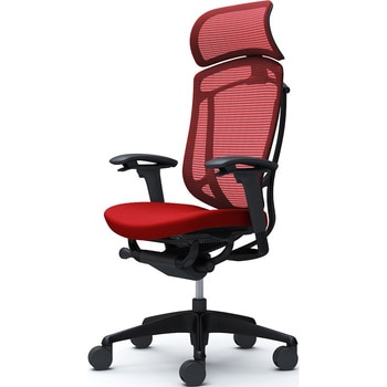 コンテッサセコンダ、可動肘、固定ヘッド、座クッション、ハンガー無、ランバー無、ブラックB、ブラック、脚ブラック、ウレタン オカムラ(岡村製作所)