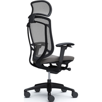 コンテッサセコンダ、可動肘、固定ヘッド、座クッション、ハンガー無、ランバー無、ブラックB、ブラック、脚ブラック、ウレタン オカムラ(岡村製作所)