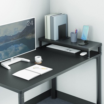 机上ラック eシリーズ ブラック×ブラック丸脚 サンワサプライ