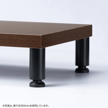机上ラック eシリーズ 濃い木目×ブラック丸脚 サンワサプライ