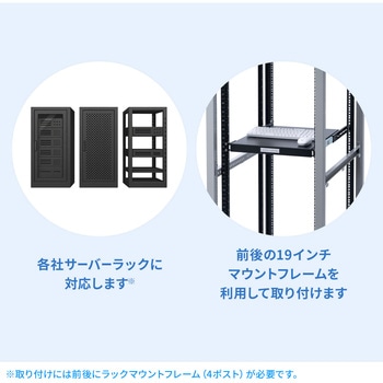 スライド棚 19インチマウント サンワサプライ