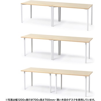 テーブル eシリーズ 薄い木目×ブラック サンワサプライ