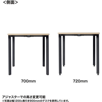 テーブル eシリーズ 薄い木目×ブラック サンワサプライ