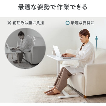 デスク ガス昇降 低床キャスター サンワダイレクト