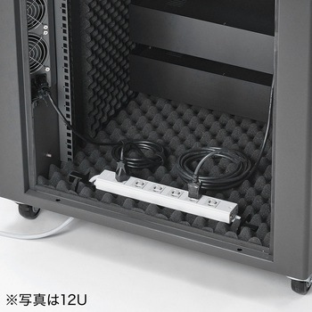 19インチサーバーラック 18U 騒音低減 サンワダイレクト