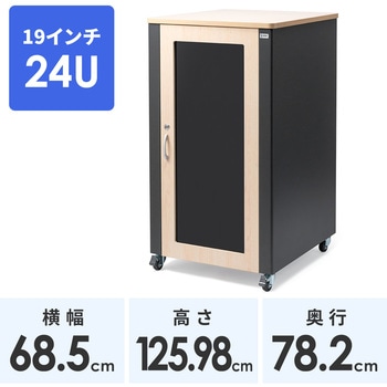 19インチサーバーラック 24U 騒音低減 サンワダイレクト