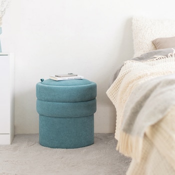 スツール 収納BOX付き サンワダイレクト