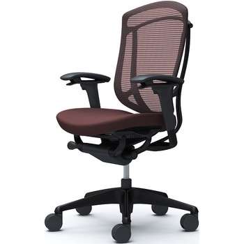 コンテッサセコンダ、可動肘、ハイバック、座クッション、ハンガー無、ランバー無、ブラックB、ブラック、脚ブラック、ウレタン オカムラ(岡村製作所)