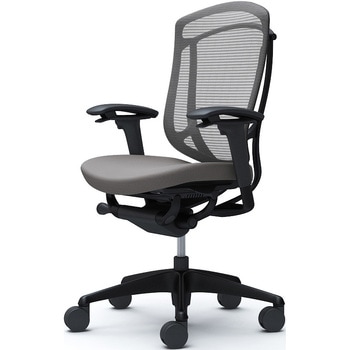 コンテッサセコンダ、可動肘、ハイバック、座クッション、ハンガー無、ランバー無、ブラックB、ブラック、脚ブラック、ウレタン オカムラ(岡村製作所)