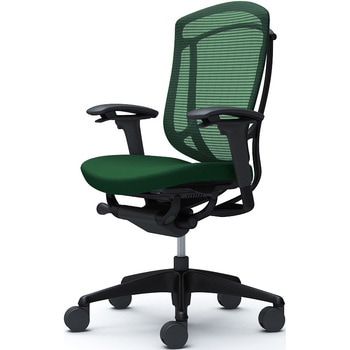 コンテッサセコンダ、可動肘、ハイバック、座クッション、ハンガー無、ランバー無、ブラックB、ブラック、脚ブラック、ウレタン オカムラ(岡村製作所)