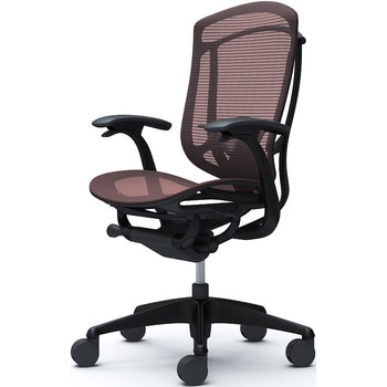 コンテッサセコンダ、固定肘、ハイバック、座メッシュ、ハンガー無、ランバー付、ブラックB、ブラック、脚ブラック、ウレタン オカムラ(岡村製作所)