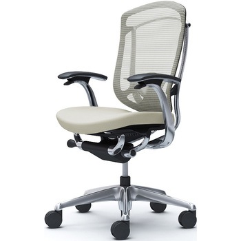 コンテッサセコンダ、固定肘、ハイバック、座クッション、ハンガー無、ランバー付、ブラックB、ポリッシュ、脚ポリッシュ、ウレタン オカムラ(岡村製作所)