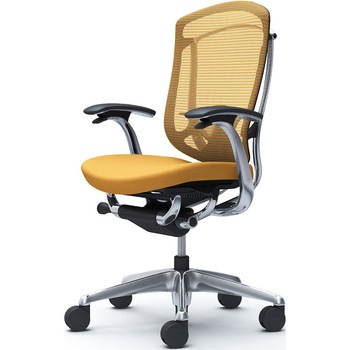 コンテッサセコンダ、固定肘、ハイバック、座クッション、ハンガー無、ランバー付、ブラックB、ポリッシュ、脚ポリッシュ、ウレタン オカムラ(岡村製作所)