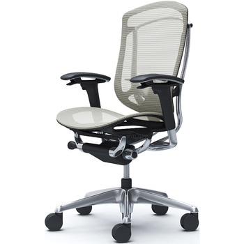 コンテッサセコンダ、可動肘、ハイバック、座メッシュ、ハンガー無、ランバー付、ブラックB、ポリッシュ、脚ポリッシュ、ウレタン - オカムラ(岡村製作所)