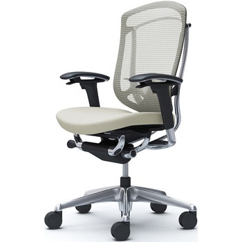 コンテッサセコンダ、可動肘、ハイバック、座クッション、ハンガー無、ランバー付、ブラックB、ポリッシュ、脚ポリッシュ、ウレタン オカムラ(岡村製作所)