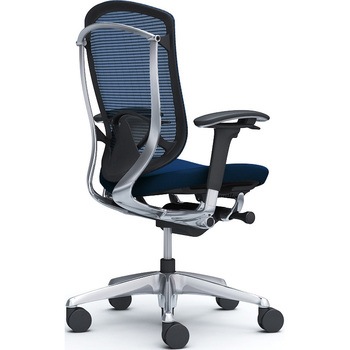 コンテッサセコンダ、可動肘、ハイバック、座クッション、ハンガー無、ランバー付、ブラックB、ポリッシュ、脚ポリッシュ、ウレタン オカムラ(岡村製作所)