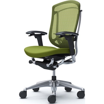 コンテッサセコンダ、可動肘、ハイバック、座クッション、ハンガー無、ランバー付、ブラックB、ポリッシュ、脚ポリッシュ、ウレタン オカムラ(岡村製作所)