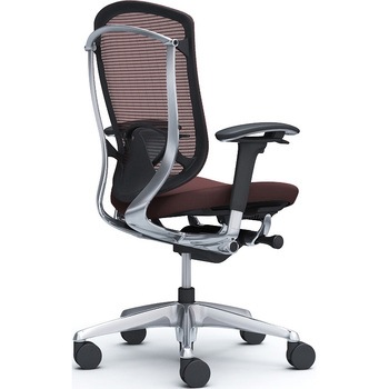 コンテッサセコンダ、可動肘、ハイバック、座クッション、ハンガー無、ランバー付、ブラックB、ポリッシュ、脚ポリッシュ、ウレタン オカムラ(岡村製作所)