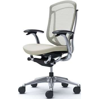 コンテッサセコンダ、固定肘、ハイバック、座クッション、ハンガー無、ランバー無、ブラックB、ポリッシュ、脚ポリッシュ、ウレタン オカムラ(岡村製作所)