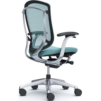 コンテッサセコンダ、固定肘、ハイバック、座クッション、ハンガー無、ランバー無、ブラックB、ポリッシュ、脚ポリッシュ、ウレタン オカムラ(岡村製作所)