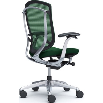 コンテッサセコンダ、固定肘、ハイバック、座クッション、ハンガー無、ランバー無、ブラックB、ポリッシュ、脚ポリッシュ、ウレタン オカムラ(岡村製作所)